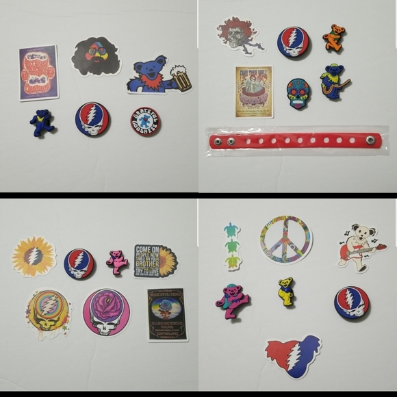 Grateful Dead Accessories Grateful Dead Jibbitz And Stickers Price